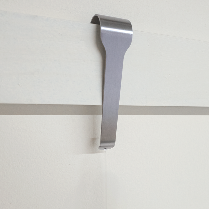 Stainless Steel Picture Rail Hangers, Extra-Long, Clearline, 5-pack