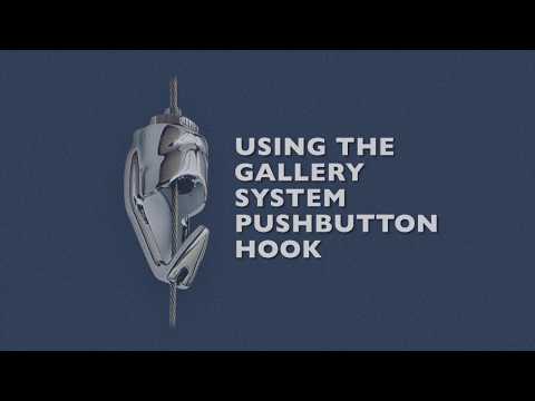Original Gallery System Pushbutton Hooks, 10-pack