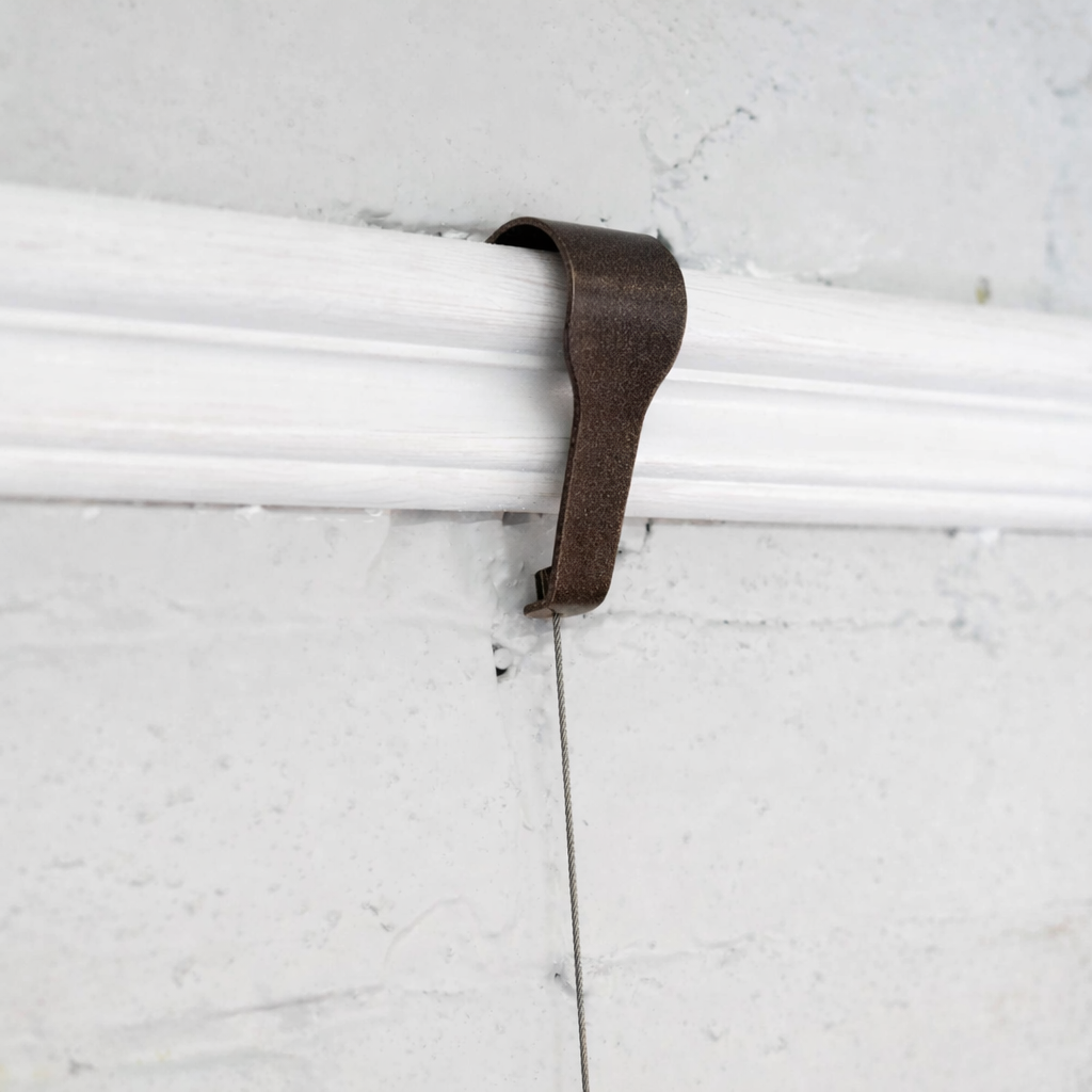 Bronze Picture Rail Hooks with 2m Steel Cable | Tarnish-Resistant ...