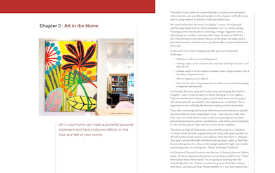 sample text from Art in the Home chapter of Everyone's Guide to Art Hanging book