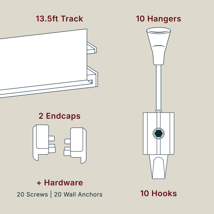 GalleryOne Clearline Kit, covers 13.5 feet of wall