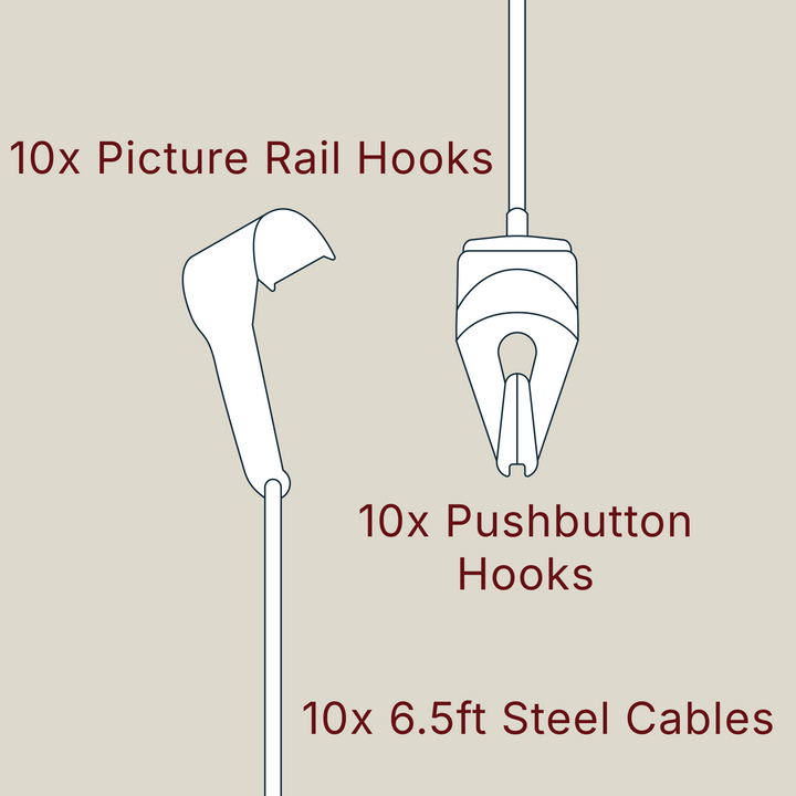 Complete Picture Rail Molding Hanging Kits