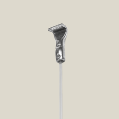 GalleryOne Clearline Hangers + Pushbutton Hooks, 10 each