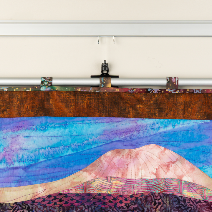 Quilt Hanging on Clearline Hanging System