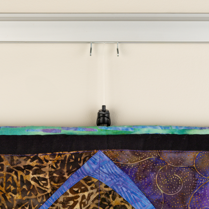 Quilt Hanging on Clearline Art Hanging System