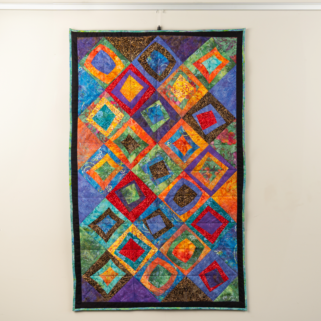 Quilt Hanging on Clearline Hanging System