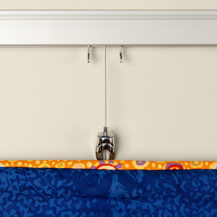 Quilt Hanging on Original Gallery Art Hanging System