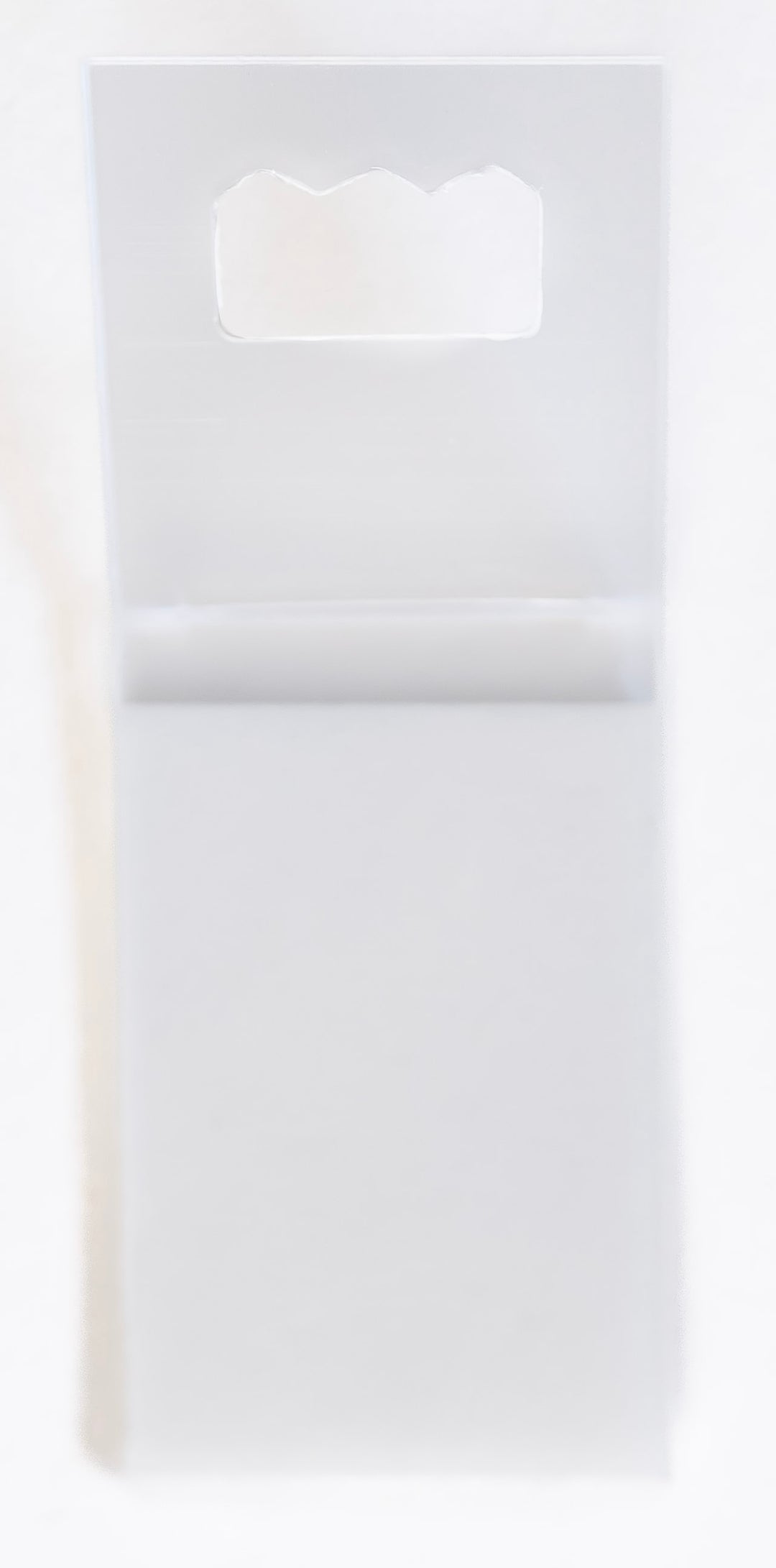 Plastic Hanger for Placing Unframed Artworks on Art Hanging System
