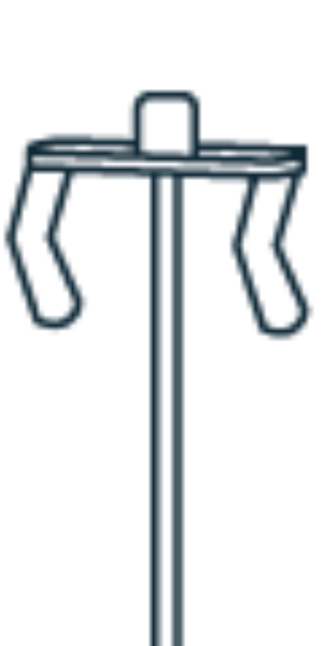 illustration of hanger component of art hanging system