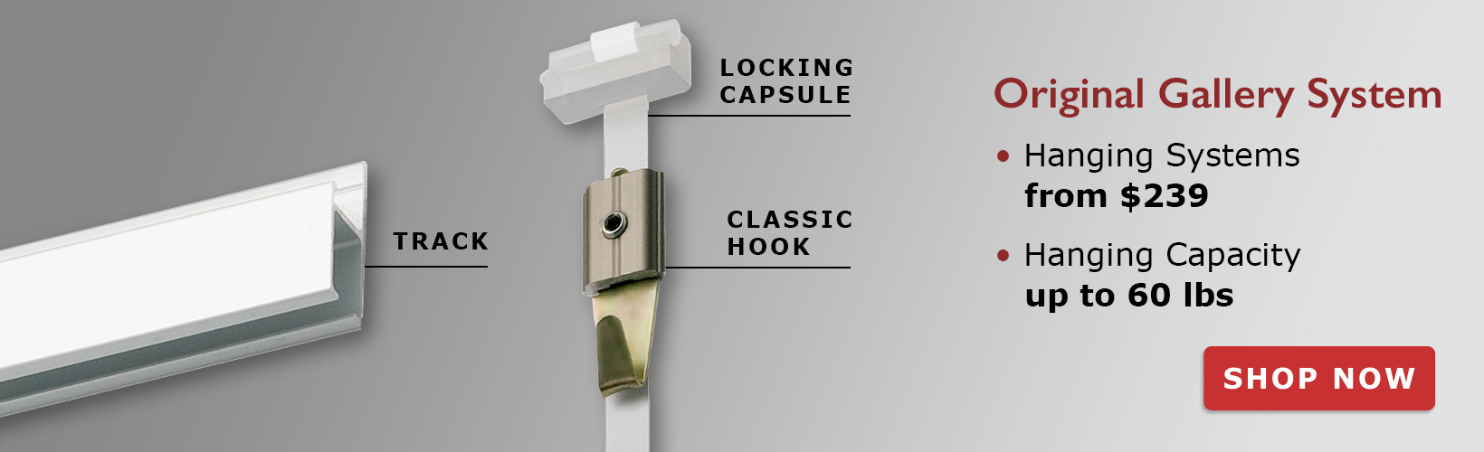 Clear Tape Picture Hanging System for Art Display