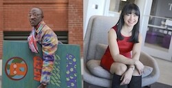 Artists Jamaal Eversley and Jennifer Jean Okumura discuss art hanging systems