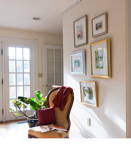 Home Installation - Gallery System Picture Hanging System