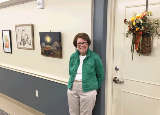 senior living facilities use art hanging systems for gallery quality art display