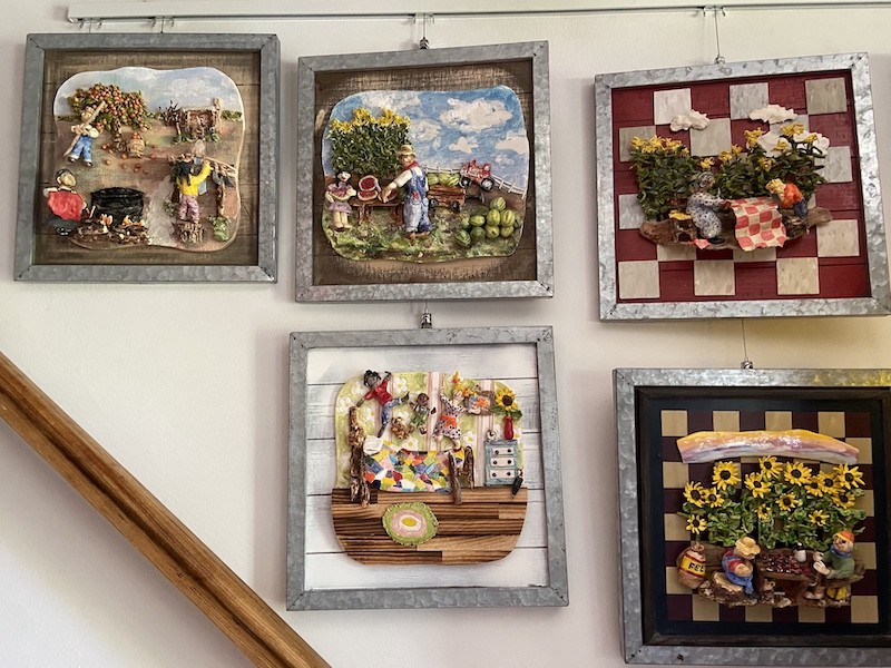Art Hanging System for Stairway Art Display