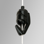 Clearline Pushbutton art hanging hook - black