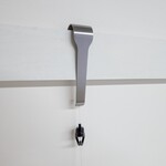 Extra-Long Stainless Steel Clearline Picture Rail Molding Hanger for Art Hanging
